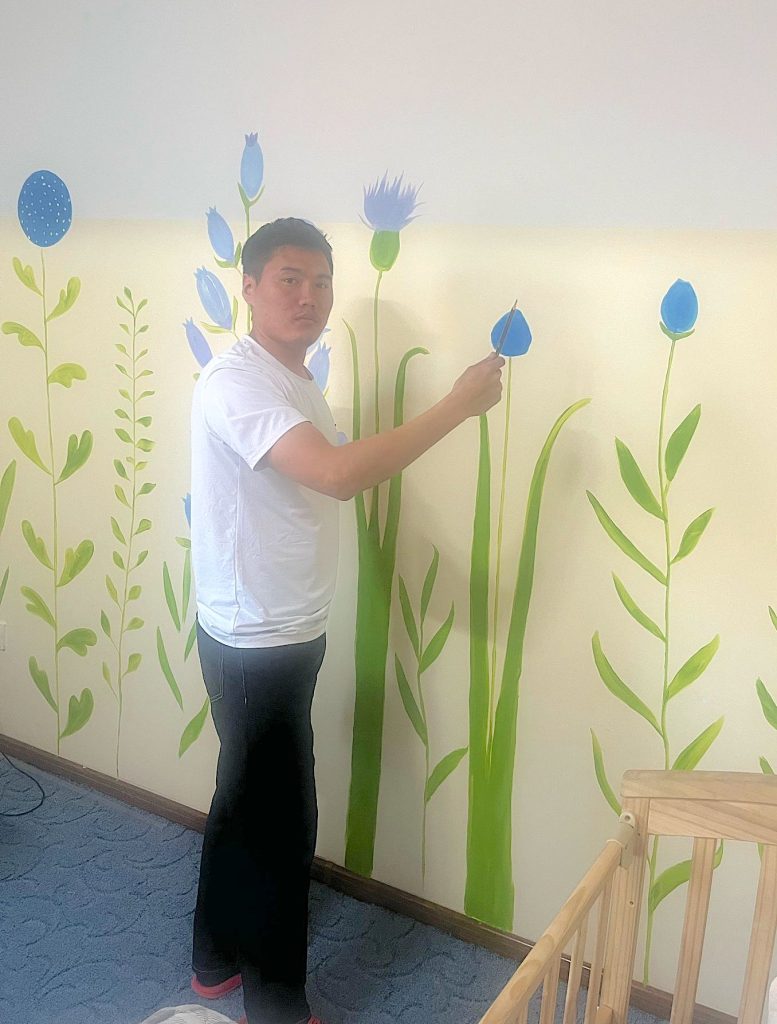 Mural painting -- 2 floors of the entire HB Child Protection Center